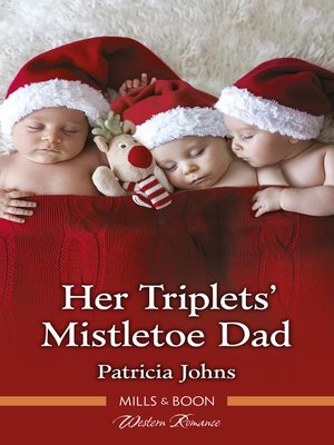 cover image of Her Triplets' Mistletoe Dad